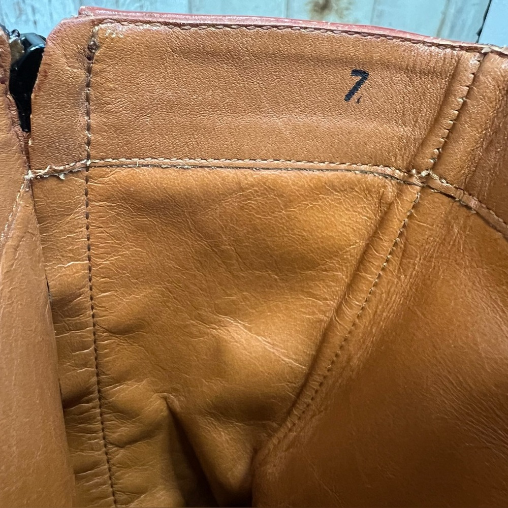 Tod’s Burnt Orange Leather Boots - Picture 11 of 14